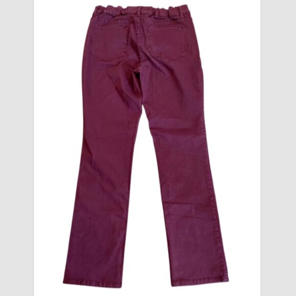 Women’s Code Bleu Chelsea Classic Straight Jeans Sz 8 Burgundy/Maroon Red #330L - Picture 7 of 13